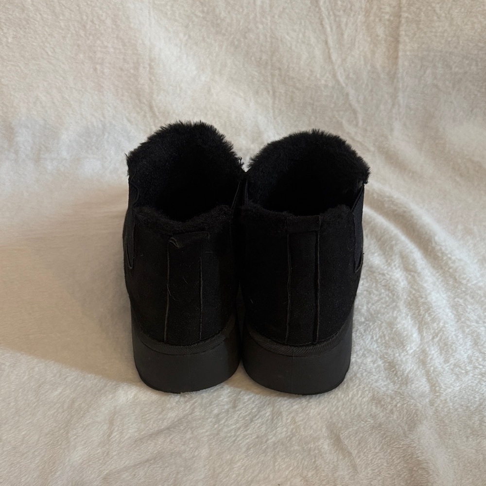 Black Suede Ankle Boots - Picture 4 of 4